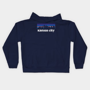 Kansas City Skyline Kids Hoodie